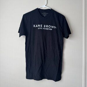 Black Kane Brown Live Forever Women's Short Sleeve Shirt Size S